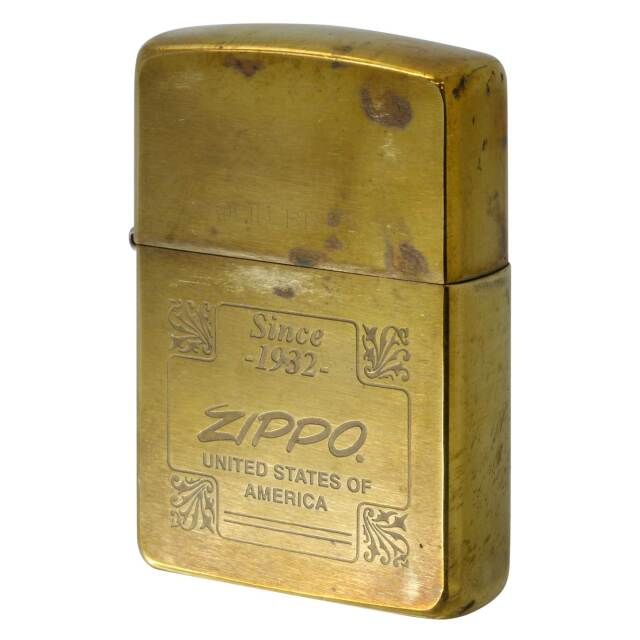Zippo ジッポー 1935レプリカ ミラーライン 金銀コンビメッキ サテーナ