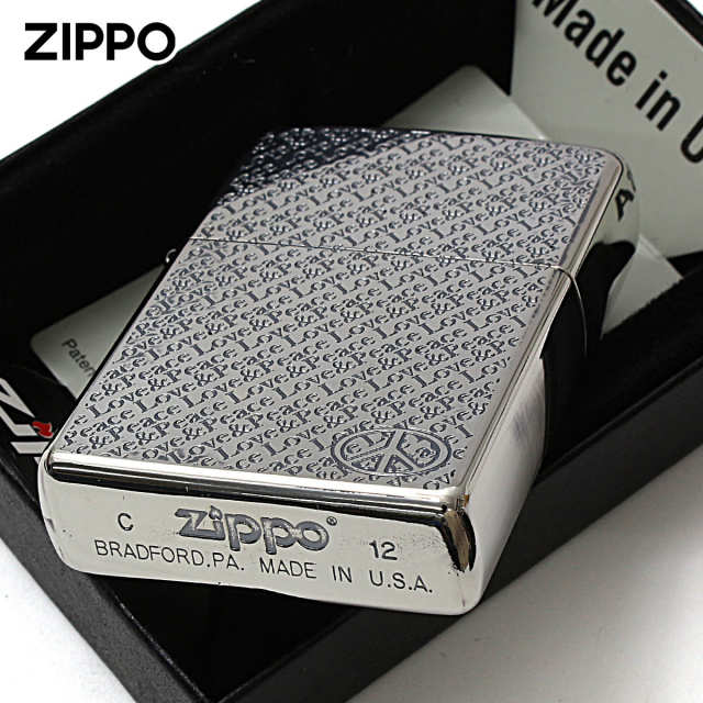 Zippo ジッポー ピースマーク ラブ＆ピース シルバーいぶし