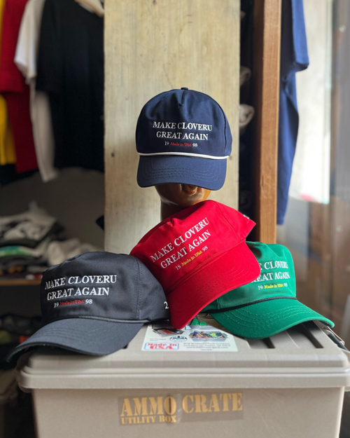 Cloveru (クローバル) MAKE CLOVERU GREAT AGAIN CAP - GREEN