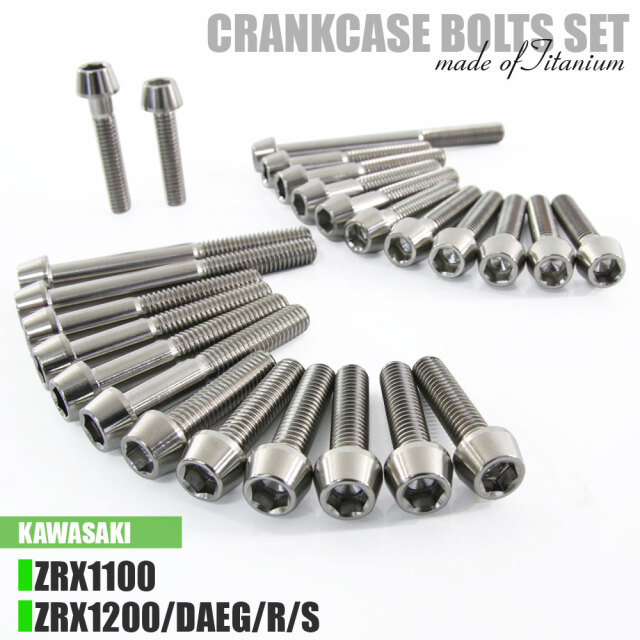 チタンボルト カワサキ ZRX1100 ZRX1200専用 クランクケース エンジン