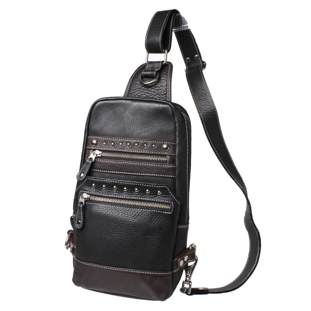 レザー ボディバッグ バックパック ワンショルダー バッグ 本革 斜