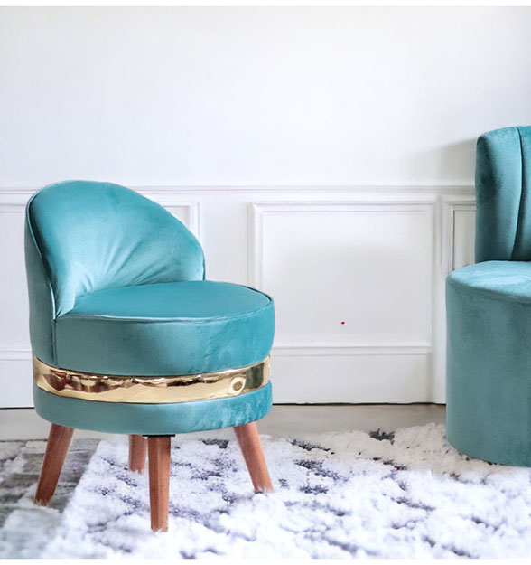 マカロン ラウンドチェア グリーン｜おしゃれインテリア家具通販 Y