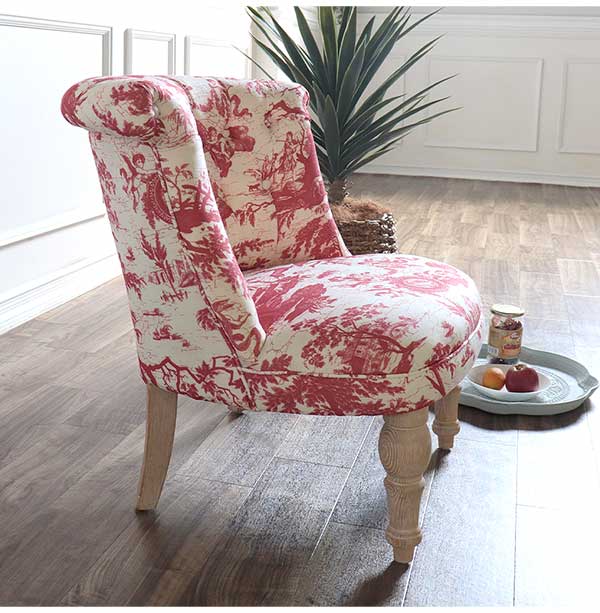 輸入家具 ボヌールチェア ラムズゲイトソファ 一人掛け レッド(赤