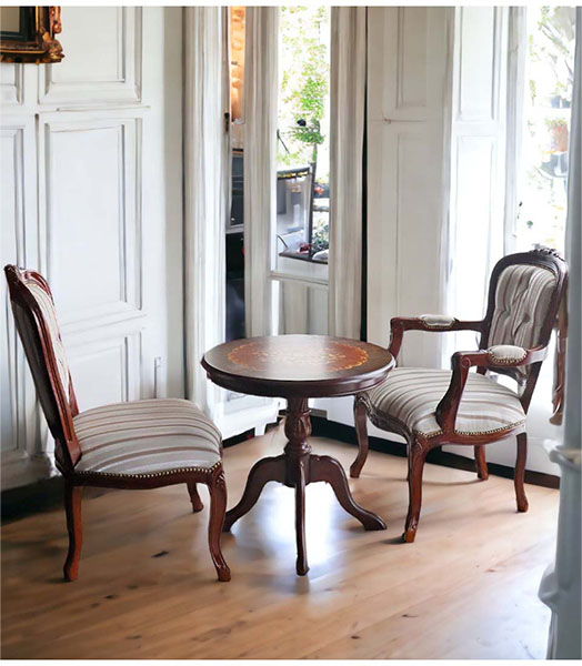 管380☆イタリア製☆アンティーク☆象嵌細工☆コーヒーテーブル