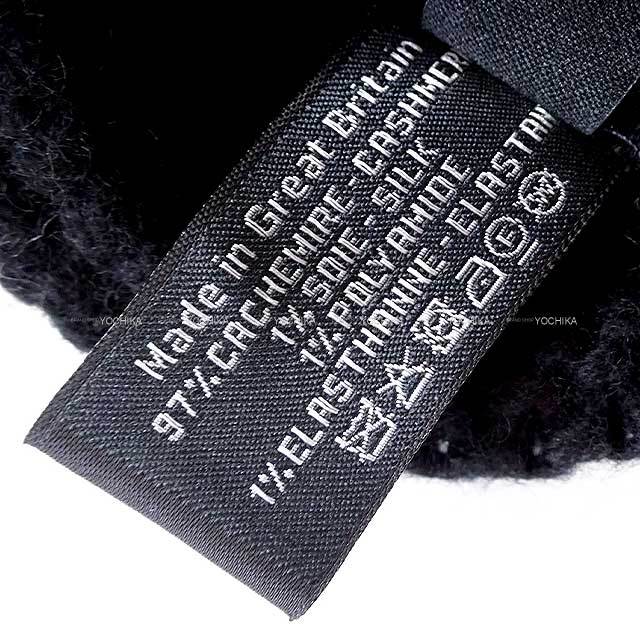 CHANEL シャネル 手袋 レディース ニット ココマーク 黒 (ブラック)/白