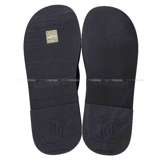 2024年 春夏 新作 CHANEL シャネル サンダル トング ココマーク #37 黒