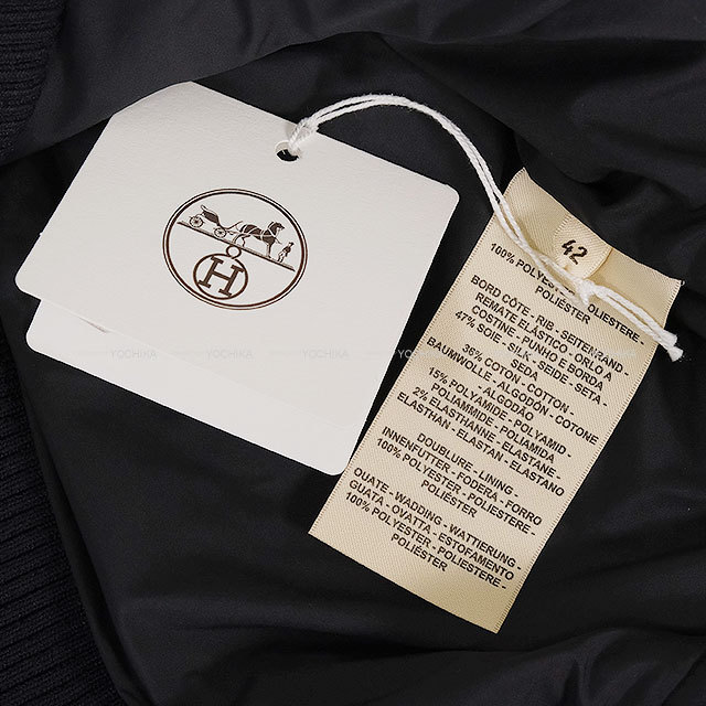 2025年秋冬 新作 HERMES エルメス ダウンベスト ボンバー セリエボタン