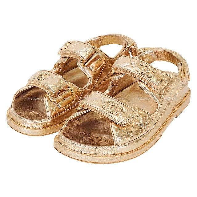 CHANEL シャネル サンダル チェーン ココマーク マトラッセ スポーツ