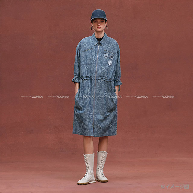 HERMES エルメス ワンピース ドレス シャツ コート キャンディ