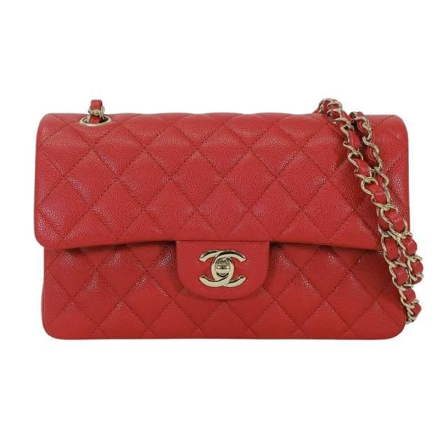 CHANEL シャネル ショルダーバッグ マトラッセ23 Wフラップ レッド