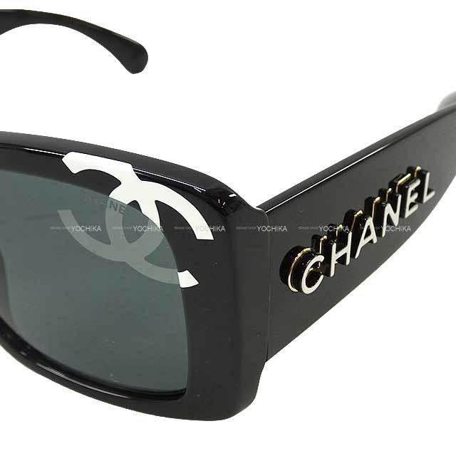 CHANEL シャネル サングラス スクエアシェイプ CCロゴ アイウェア 黒