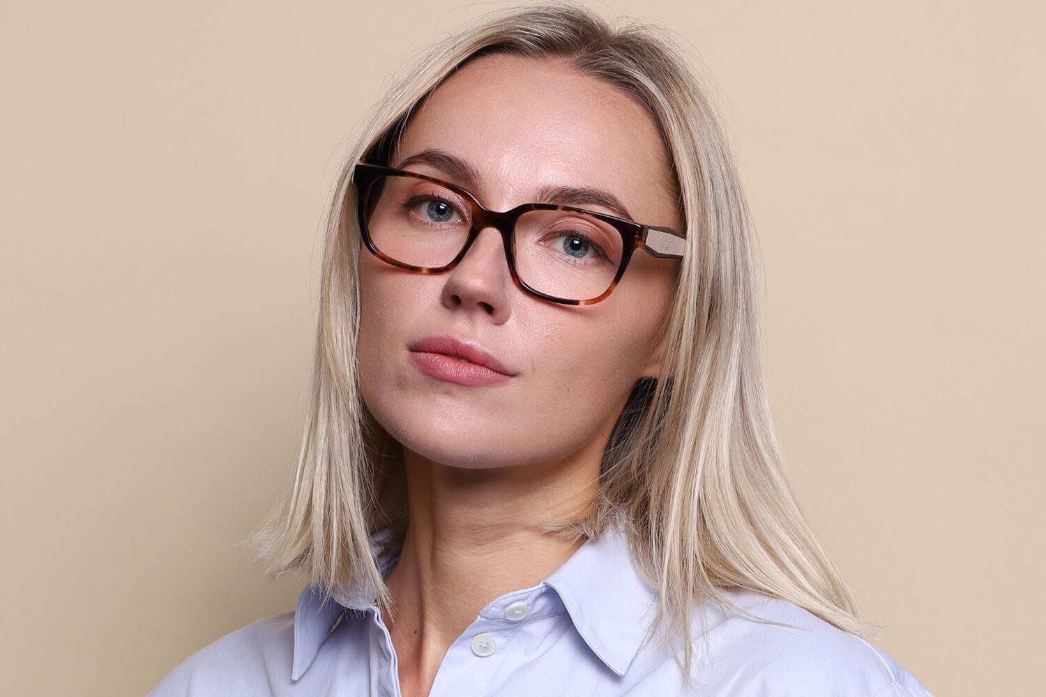 Prada PR 17ZV 07R1O1 Caramel Tortoise Eyeglasses | SmartBuyGlasses US