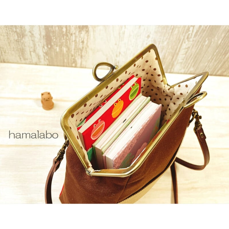 KT-2093】縦長版！がま口ポケットショルダーバッグ(ミニ)の型紙