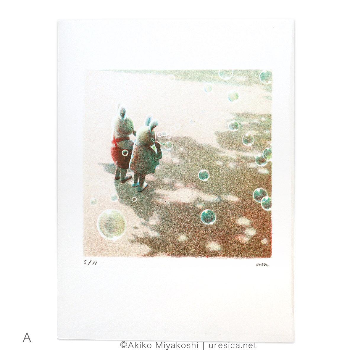 みやこしあきこ「シャボン玉」（シート） | URESICA