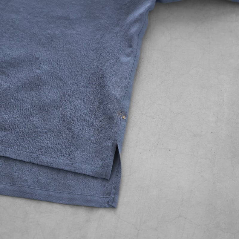 ウォッシャブルウールワイドプルオーバー（グレイッシュブルー