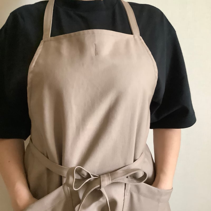 新型] NEW X–STYLE APRON (SMOKY BEIGECOLOR)※背中でクロ