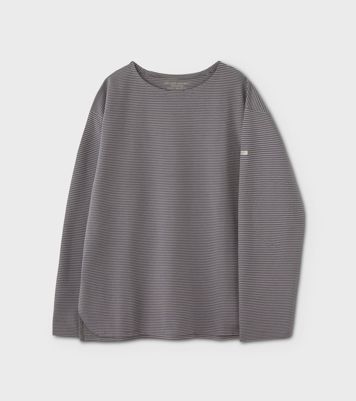 PHIGVEL‐MAKERS Co．RASCHEL BORDER BOAT NECK LS T