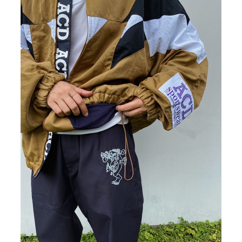 BLACK WEIRDOS「Nylon Track JKT(Motocross)」brown.