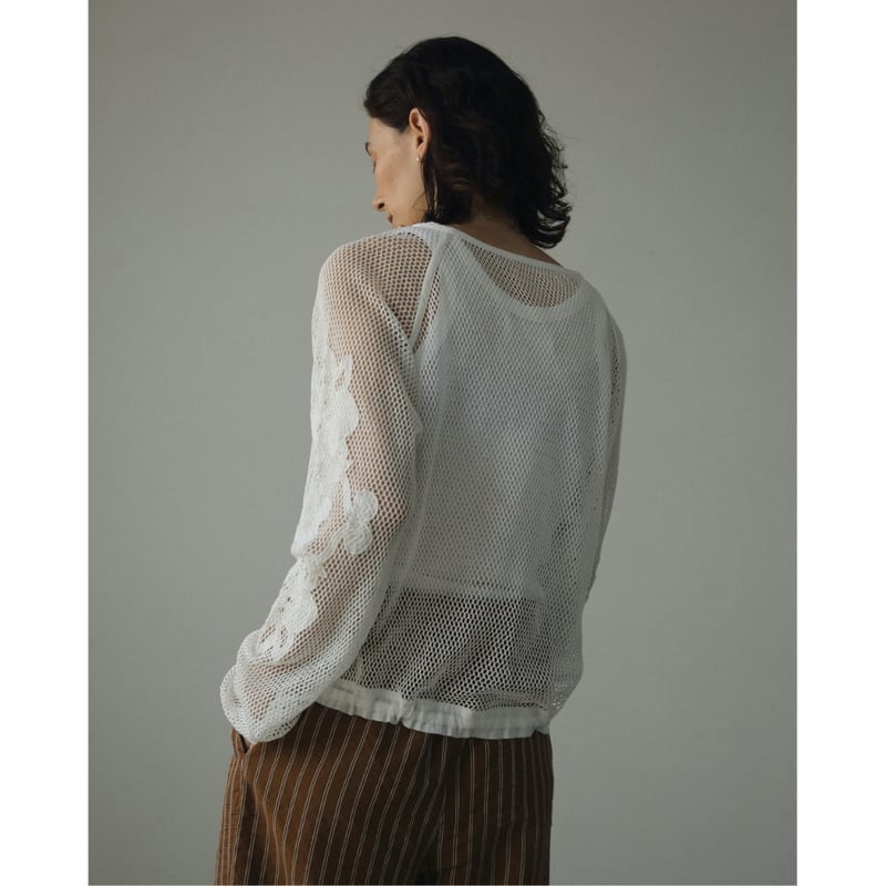 ànuke】Embroidery Mesh Tops | selectshop kusukusu