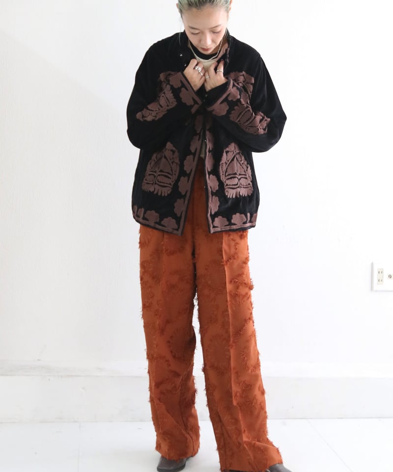 刺繍ベロアジャケット(5W36011E) | MWEZI by ZURIsol okinawa