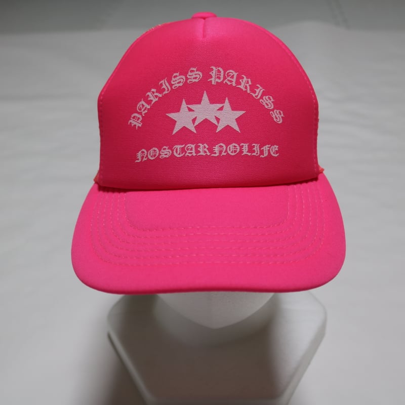 オールドイングリッシュ3Starメッシュキャップ【ブラック・ホワイト