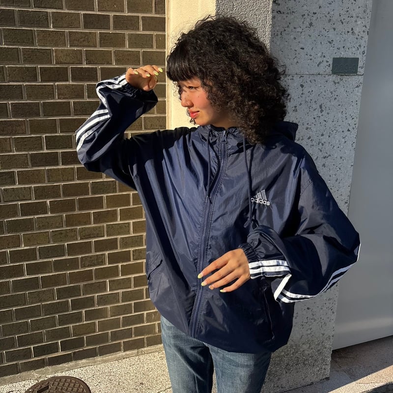 90s adidas フーディナイロンジャケット | CUSTOM FEVER