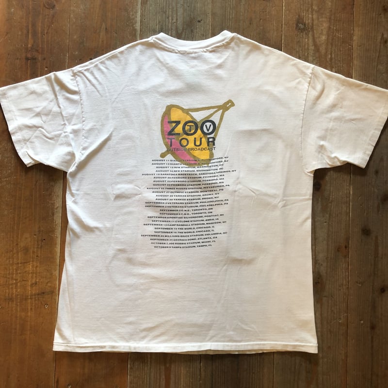 1992 U2 ZOO TV TOUR Tシャツ | CUSTOM FEVER