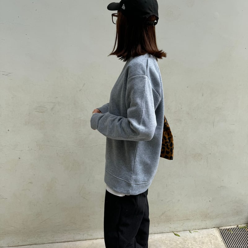 シンプル裏起毛スウェット(グレー/2size) | COPINE