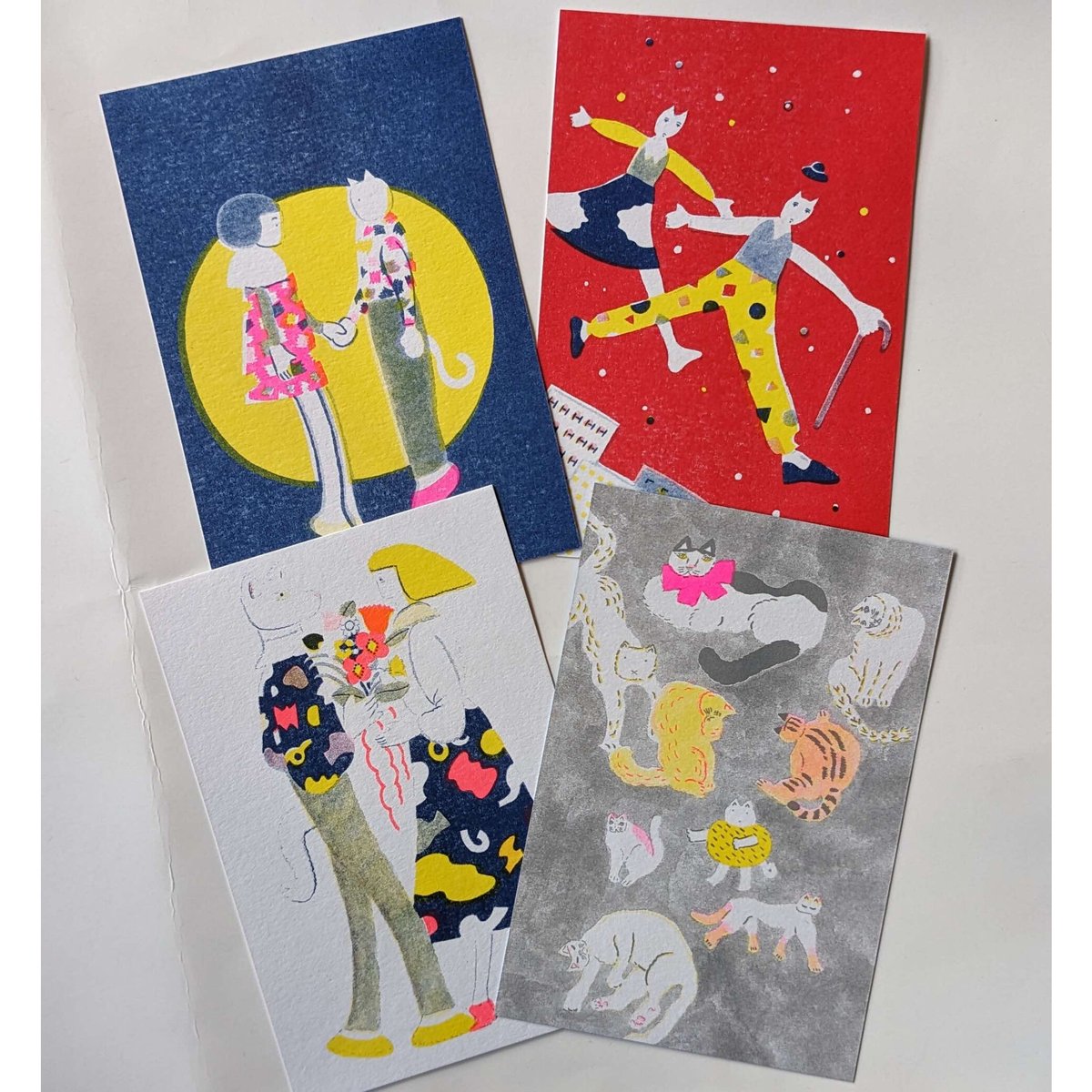 ひろせべに：ポストカードセットA（4種類x各1枚） | nowaki