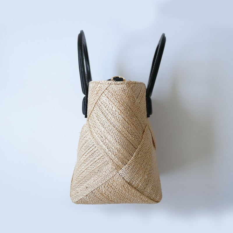 VIOLAd'ORO｜ヴィオラドーロ ｜アバカメッシュ 2WAYバケットバッグ｜V