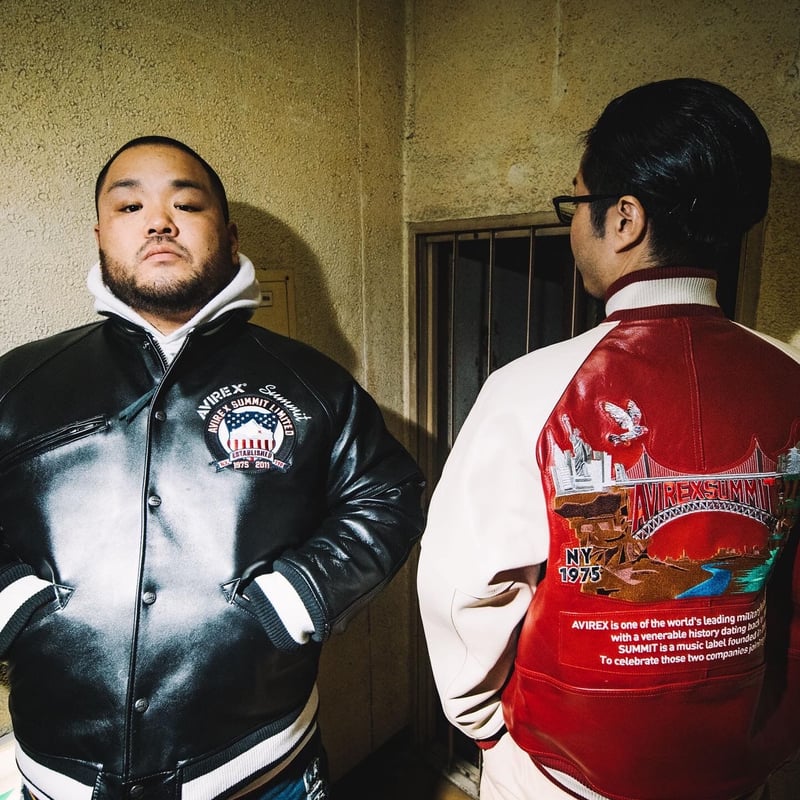 AVIREX × SUMMIT LEATHER VARSITY JACKET | SUMMIT
