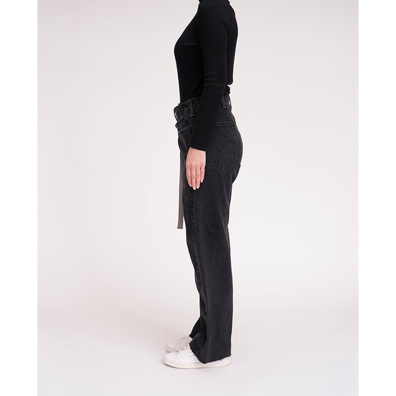 WRAP DENIM / S size (BLACK×GREY) RD-23 | nve t
