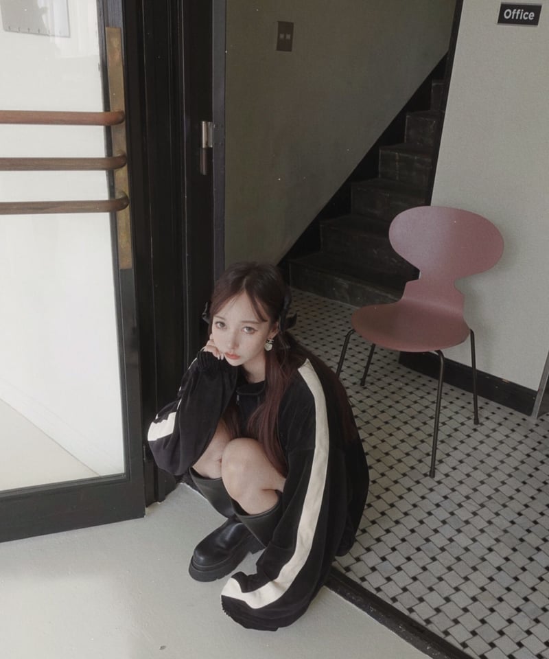 ベロアトラックジャケット / Velours Track Jacket | FICTION T