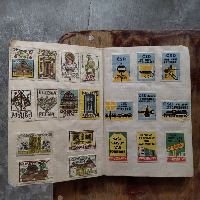 チェコのマッチラベル帳／スクラップブック | Gemisch