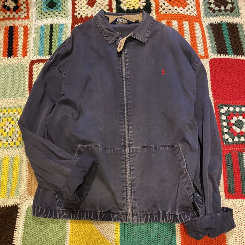 USED] POLO Ralph Lauren 色褪せネイビーのスイングトップ | gard