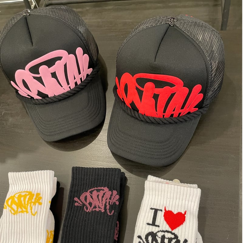 SYNA WORLD / Syna Trucker Cap (Black×Red) | BIN