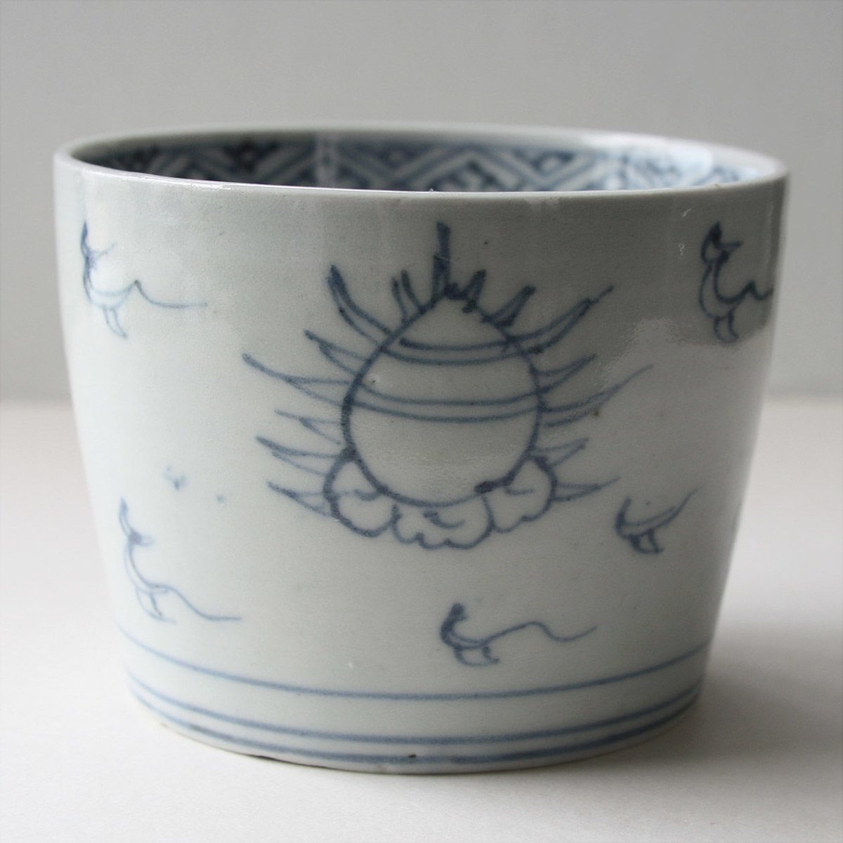 S-07 古伊万里 染付 宝珠雲龍文 蕎麦猪口 | imarimaru