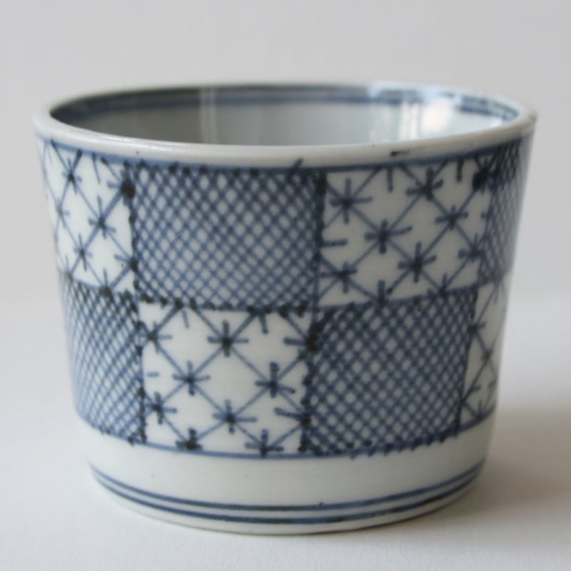 856『麦わら 四方猪口』 /骨董品 古美術 アンティーク 古玩 856