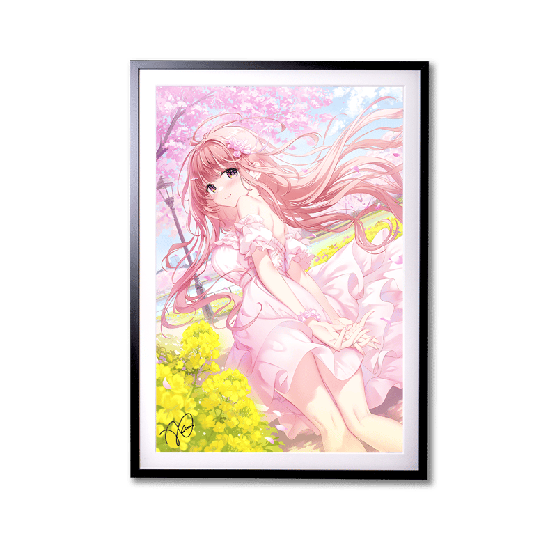 複製原画 / ILFORD社認定RGBジークレー印刷 A3＋サイズ 「花風に舞う