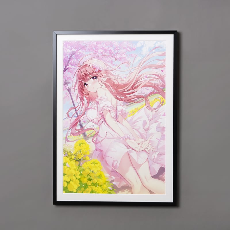 複製原画 / ILFORD社認定RGBジークレー印刷 A3＋サイズ 「花風に舞う