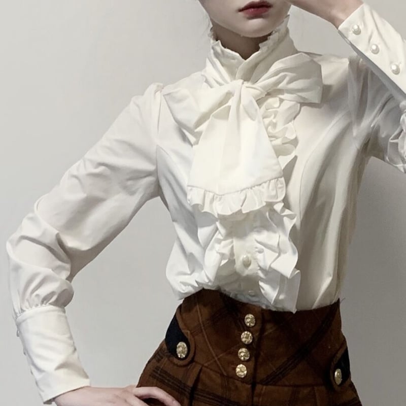 CATCOCOON】クラシカルドール長袖ブラウス＆スカート【4色】 | はれあめ