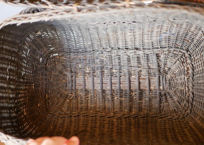 パニエ フランスの古いかご バスケット フランスアンティーク