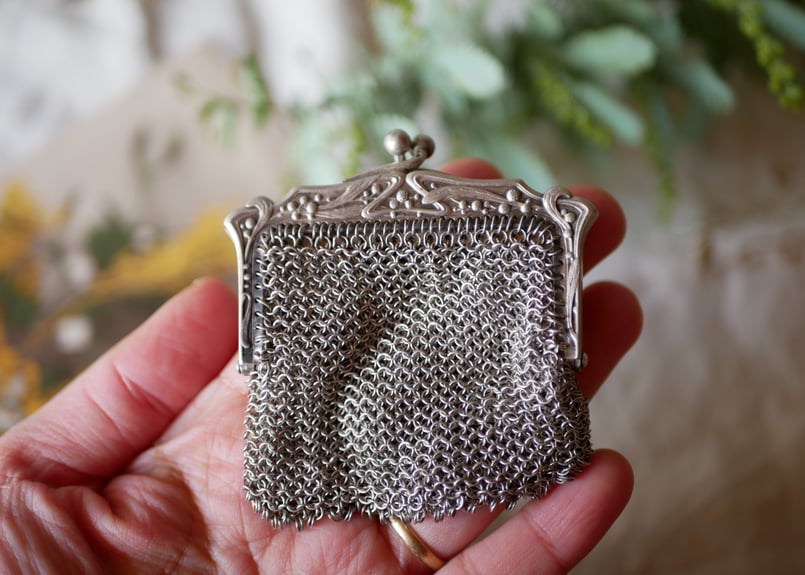 ミモザ シャトレーン コインパース メッシュパース フランス