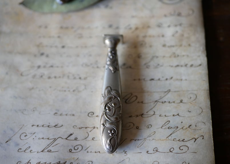 フランスアンティーク カシェシーリングスタンプ ヤドリギ 宿り木