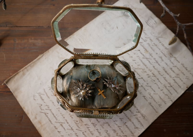 8．アンティークジュエリーボックス フランスアンティーク | mamantique