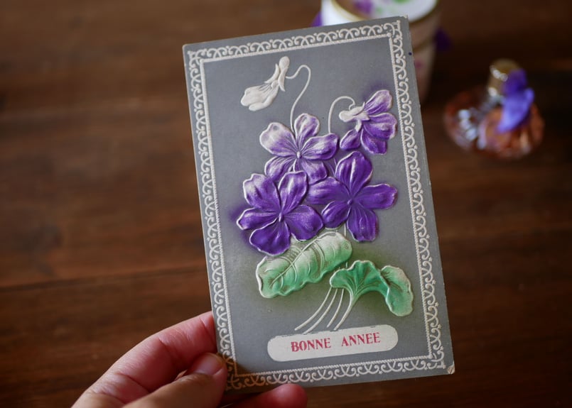 トゥールーズ スミレ 香水 ベルドゥ社 フランスアンティーク 香水瓶