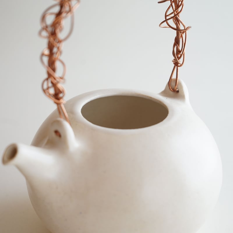 安藤雅信】焼水器 C 白 | ギャルリ百草 online store