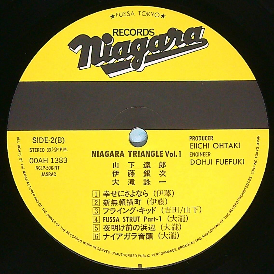 大瀧詠一 山下達郎 伊藤銀次 / NIAGARA TRIANGLE VOL.1 ［※国内盤,