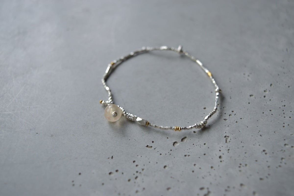 カレンシルバーと古代水晶のブレスレット 17cm | YEAH.JAPAN STORE