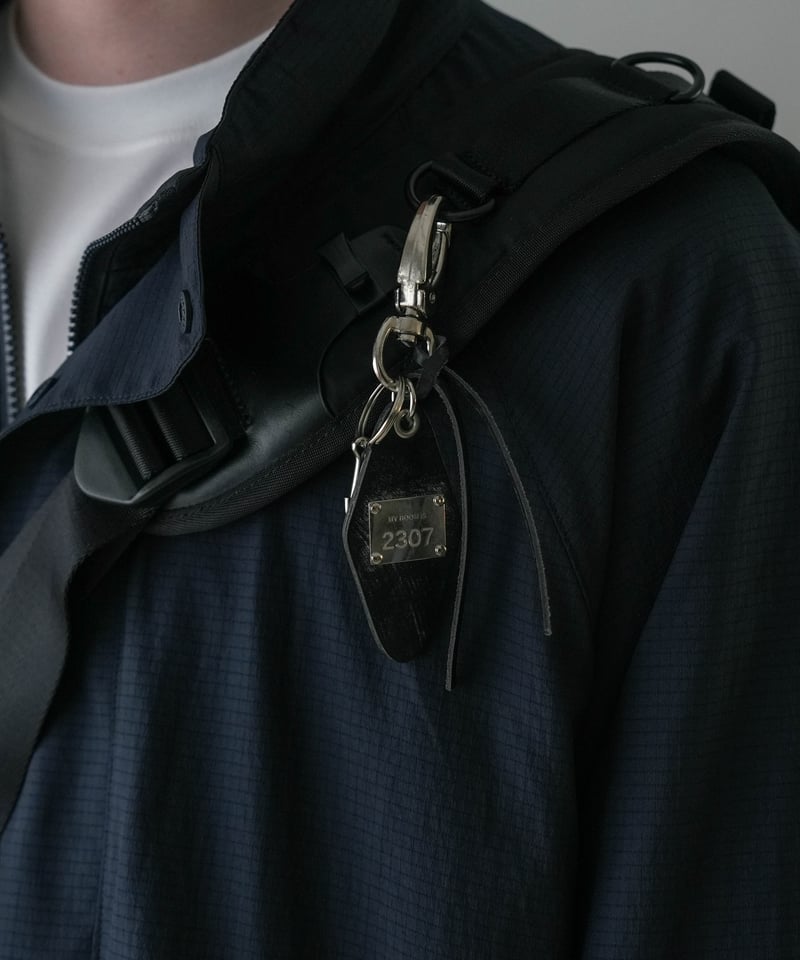 LUXURY MATERIAL LEATHER ROOM KEYRING by BRIDLE